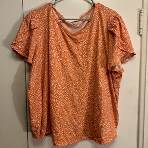 Maurice’s Peach Printed Tee Shirt